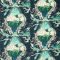 F1752/01-CAC HIGHLANDIA VELVET MARINE CLARKE AND CLARKE UPHOLSTERY
