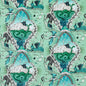 F1752/03-CAC HIGHLANDIA VELVET SAGE CLARKE AND CLARKE UPHOLSTERY