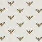 F1755/01-CAC OWL OF ATHENA GOLD EMBROIDERY CLARKE AND CLARKE UPHOLSTERY