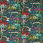 F1757/01-CAC PARADISE LOST VELVET TEAL CLARKE AND CLARKE UPHOLSTERY