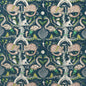 F1764/02-CAC WONDER WORLD VELVET TEAL CLARKE AND CLARKE UPHOLSTERY