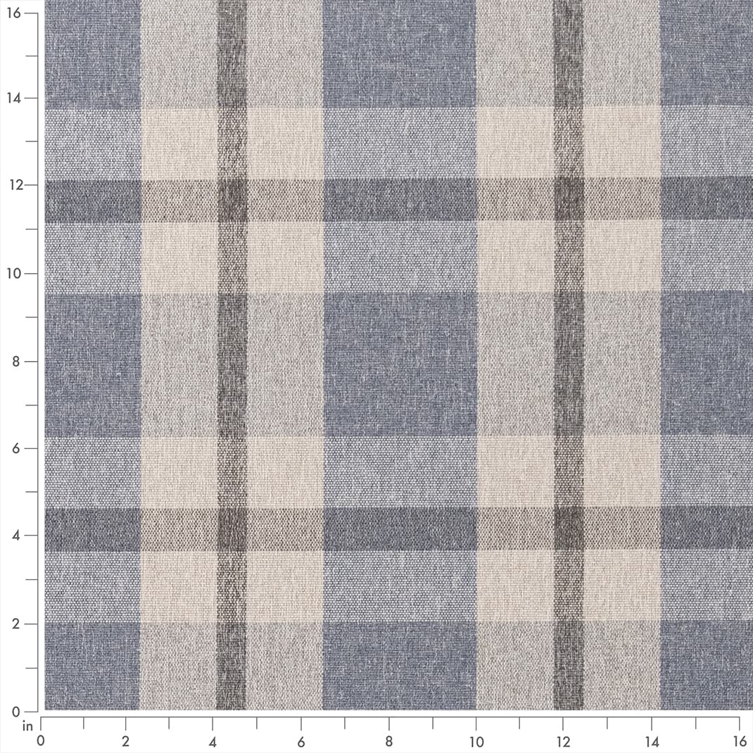 F200-105 Plaid nan Blue Performance Colors