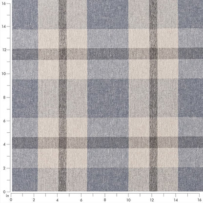 F200-105 Plaid nan Blue Performance Colors