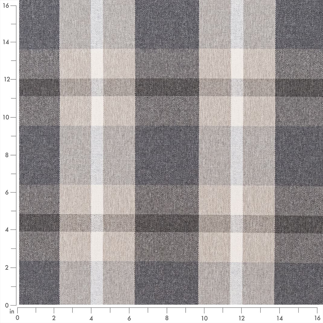 F200-107 Plaid nan Grey & Silver Performance Colors