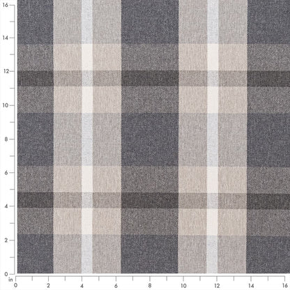 F200-107 Plaid nan Grey & Silver Performance Colors