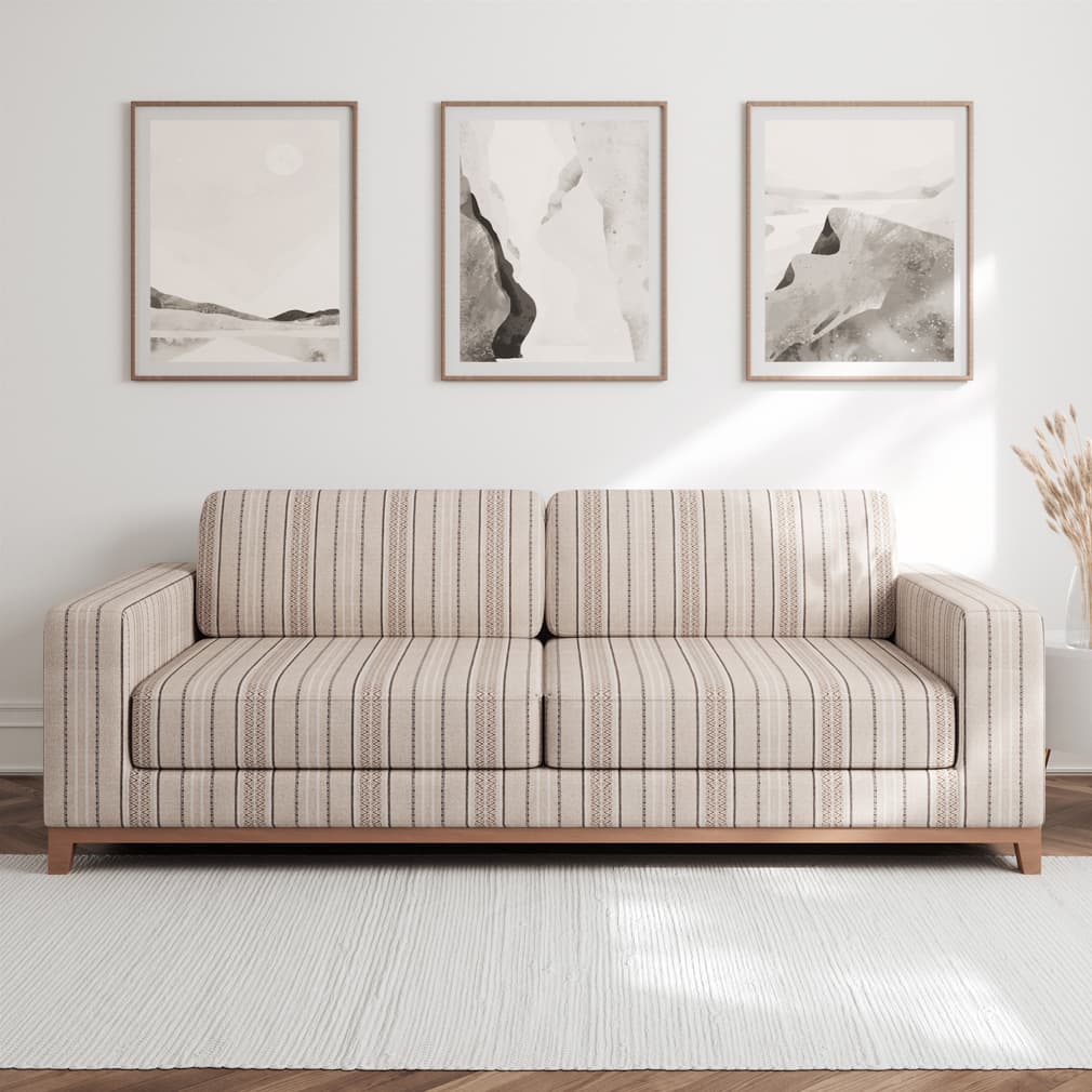 F200-109 Stripe nan Beige & Taupe Performance Colors