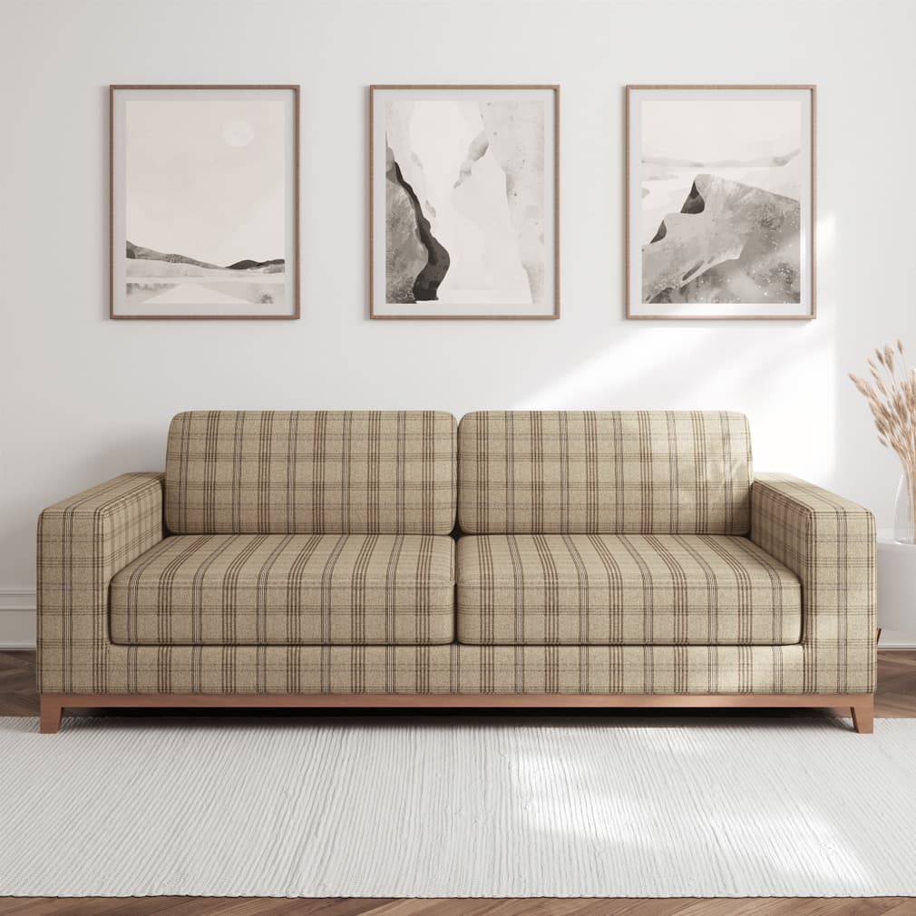 F200-117 Plaid nan Beige & Taupe,Brown Performance Colors