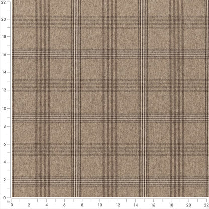 F200-117 Plaid nan Beige & Taupe,Brown Performance Colors