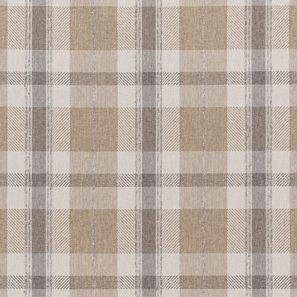 F200-118 Plaid nan Beige & Taupe Performance Colors