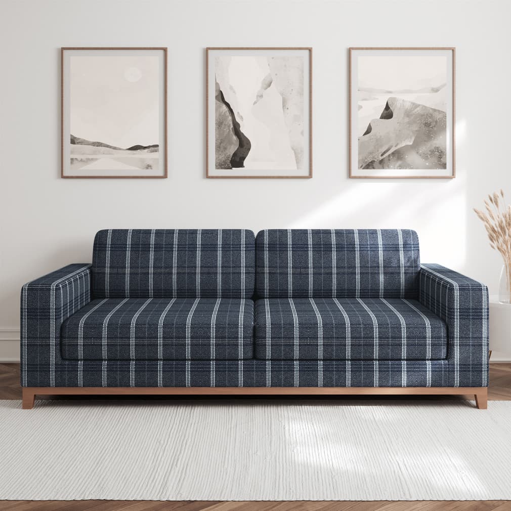 F200-124 Plaid nan Blue Performance Colors