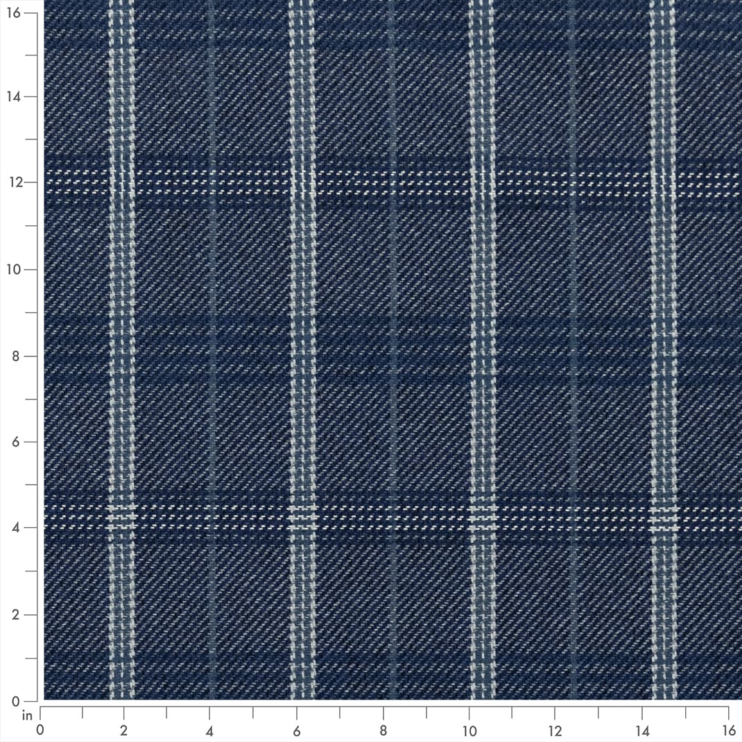F200-124 Plaid nan Blue Performance Colors