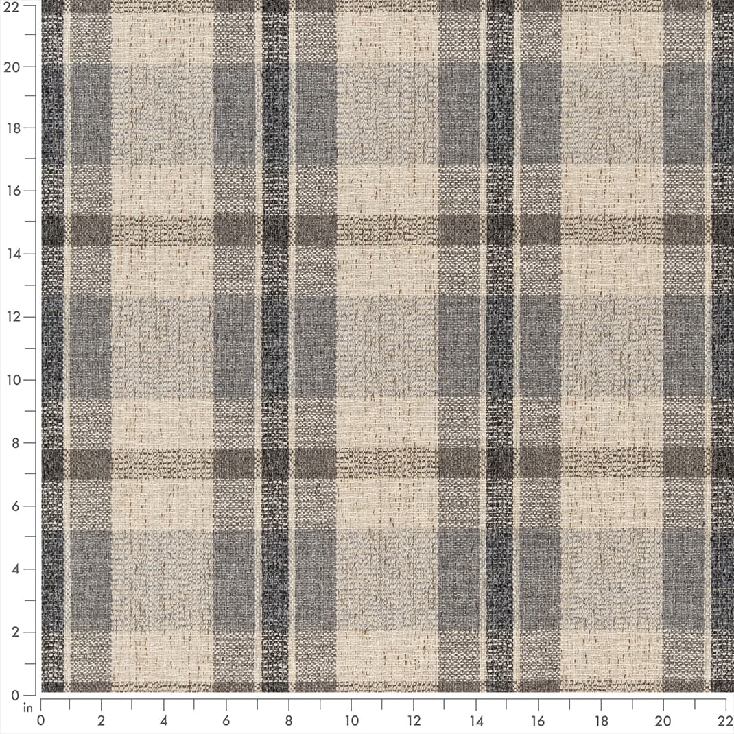 F200-126 Plaid nan Grey & Silver Performance Colors