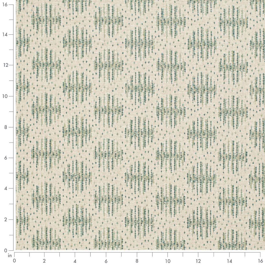 F200-155 Abstract & Geometric nan Aqua & Teal Performance Colors