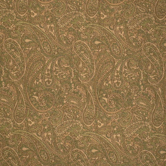 F200-177 Paisley Green Charlotte Fabrics Woven Patterns