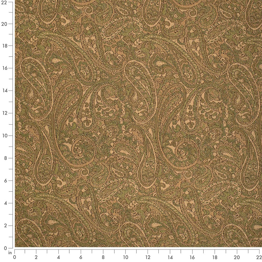 F200-177 Paisley nan Green Performance Colors