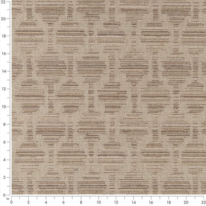 F300-129 Abstract & Geometric,Global nan Beige & Taupe Performance Colors