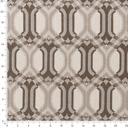F300-131 Abstract & Geometric nan Brown Performance Colors