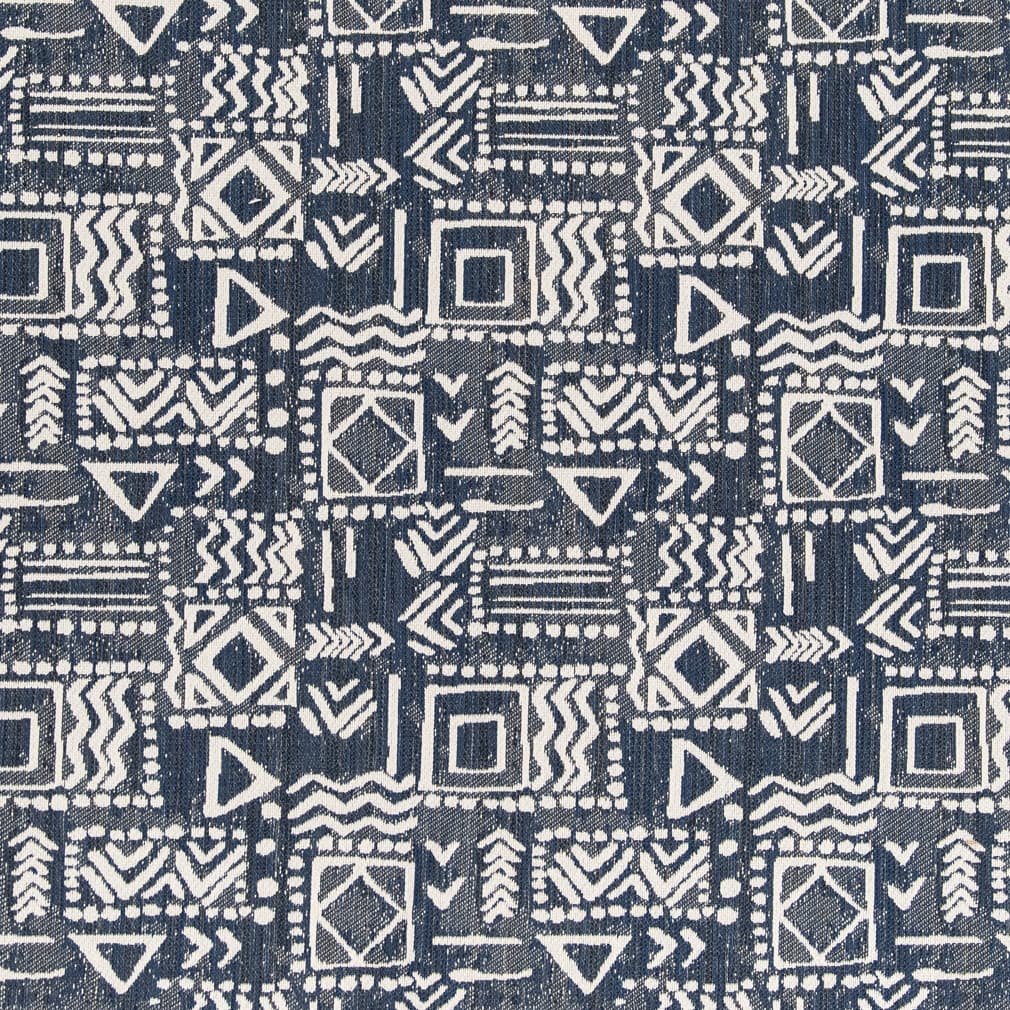 F300-132 Abstract & Geometric,Global nan Blue Performance Colors