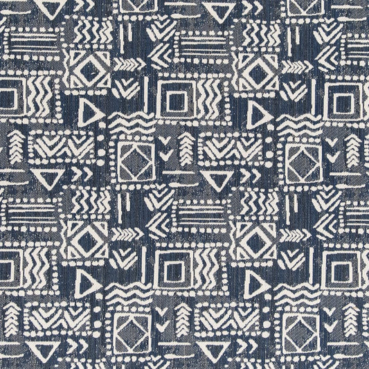 F300-132 Abstract & Geometric,Global nan Blue Performance Colors