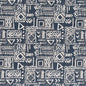 F300-132 Abstract & Geometric,Global nan Blue Performance Colors