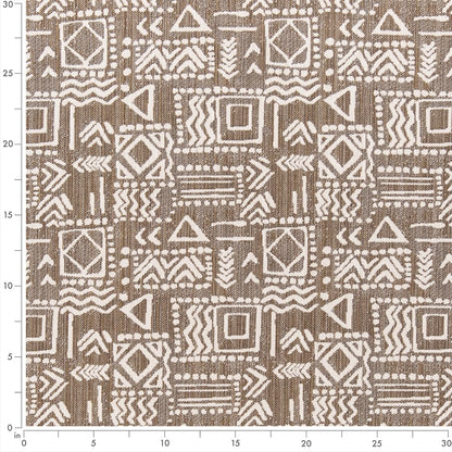 F300-134 Abstract & Geometric,Global nan Beige & Taupe Performance Colors