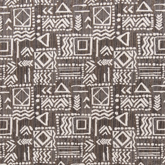F300-136 Abstract & Geometric,Global nan Brown Performance Colors