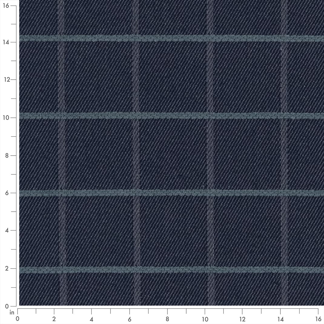F300-137 Plaid nan Blue Performance Colors