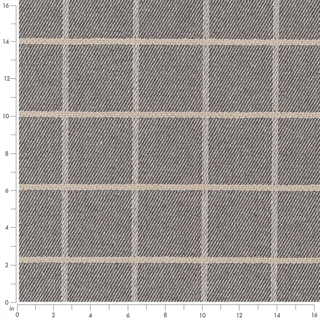 F300-138 Plaid nan Grey & Silver Performance Colors
