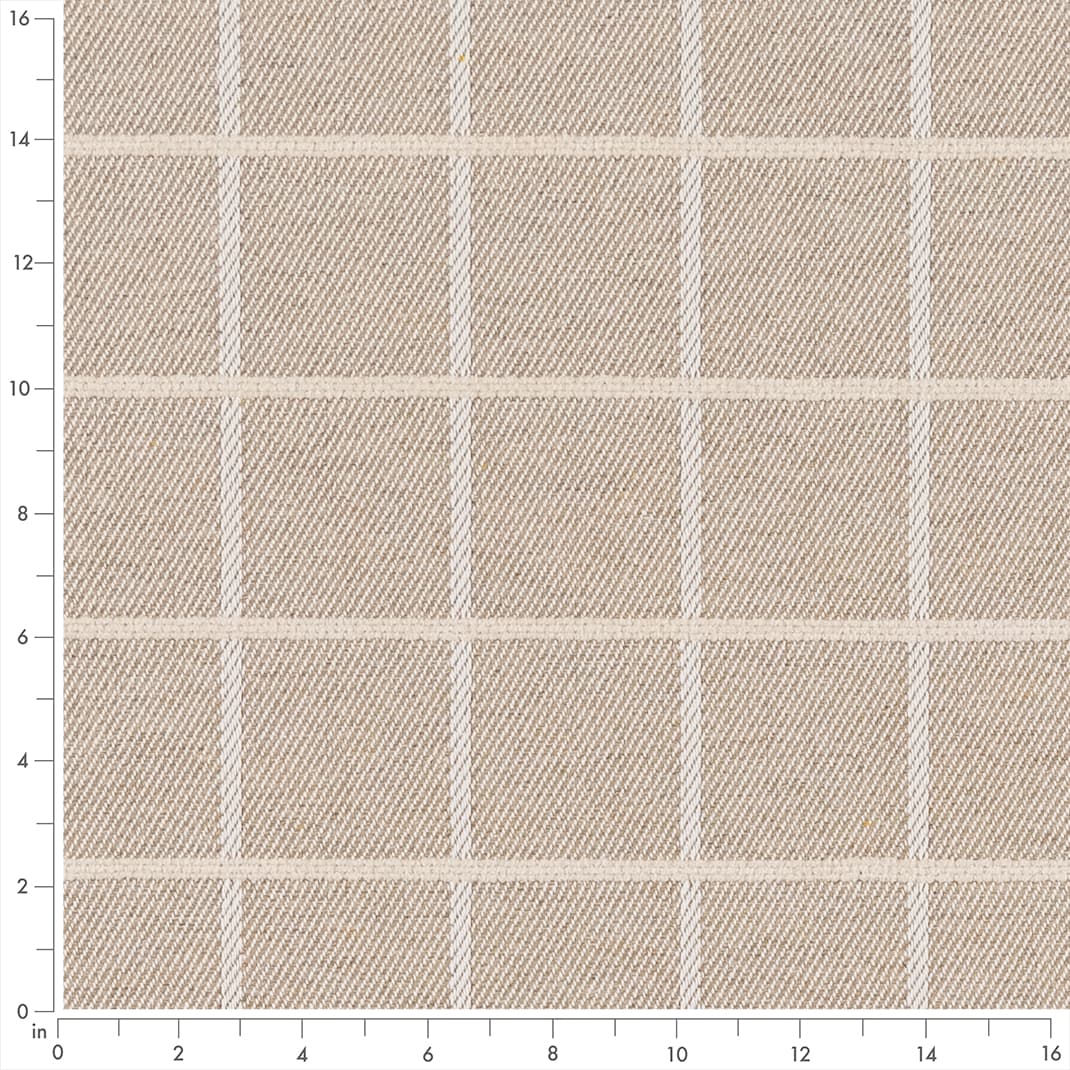 F300-139 Plaid nan Beige & Taupe Performance Colors