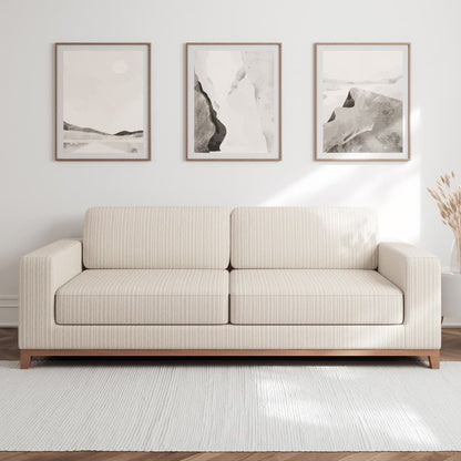 F300-140 Stripe nan Beige & Taupe Performance Colors