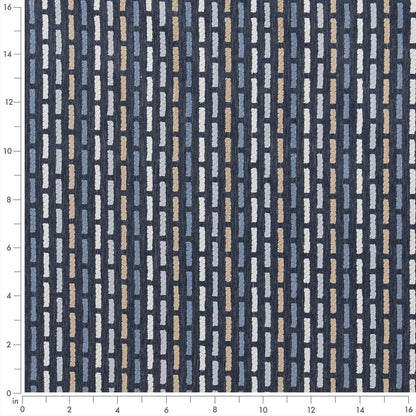 F300-145 Abstract & Geometric,Stripe nan Blue Performance Colors