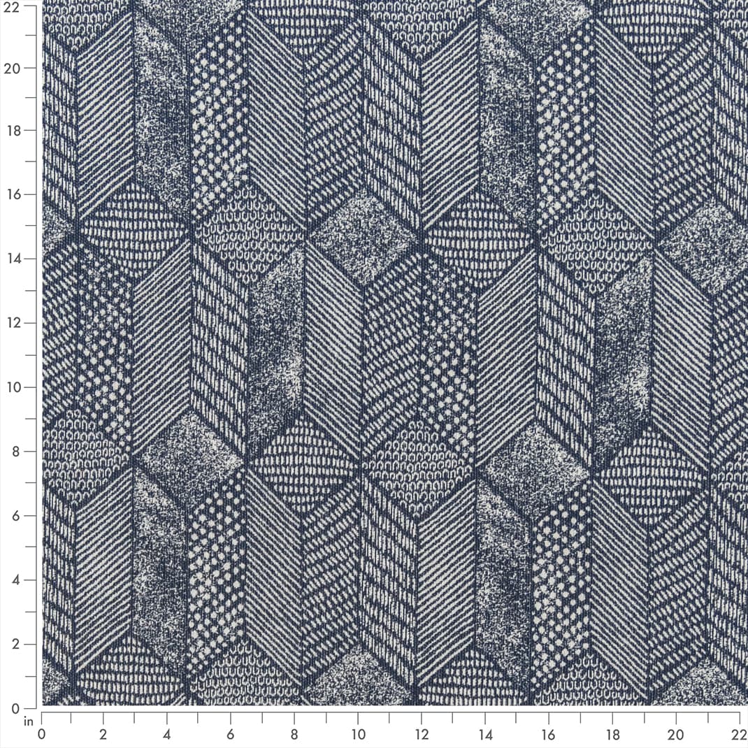 F300-147 Abstract & Geometric nan Blue Performance Colors