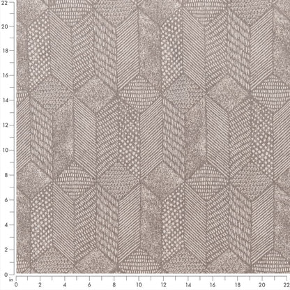 F300-151 Abstract & Geometric nan Grey & Silver Performance Colors