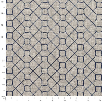 F300-156 Abstract & Geometric nan Blue Performance Colors