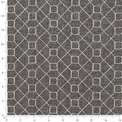 F300-159 Abstract & Geometric nan Grey & Silver Performance Colors