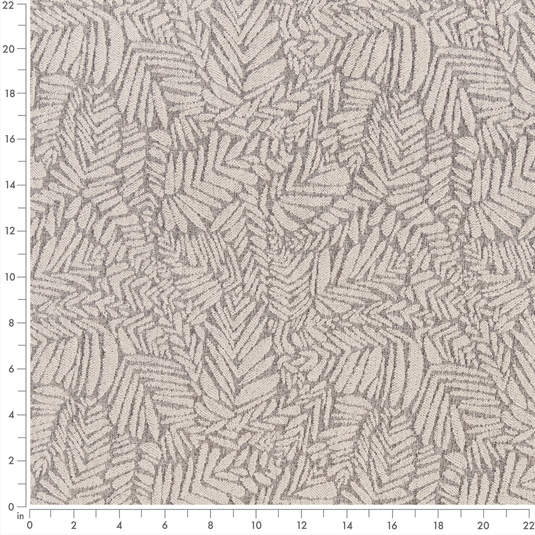 F300-160 Abstract & Geometric,Leaves nan Grey & Silver Performance Colors