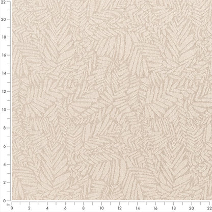 F300-164 Abstract & Geometric,Leaves nan Beige & Taupe Performance Colors
