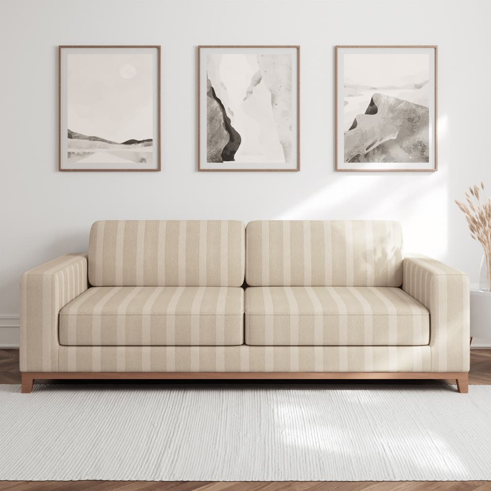 F300-166 Stripe nan Beige & Taupe Performance Colors