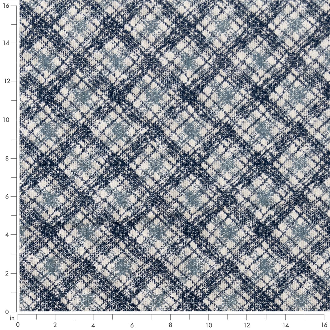 F300-168 Abstract & Geometric,Plaid & Check nan Blue Performance Colors