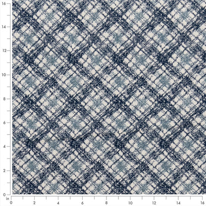 F300-168 Abstract & Geometric,Plaid & Check nan Blue Performance Colors
