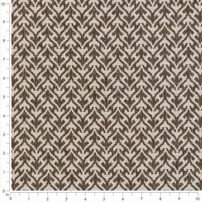 F300-172 Abstract & Geometric,Small Scale nan Brown Performance Colors