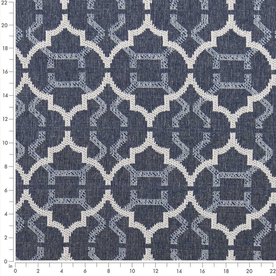 F300-178 Abstract & Geometric nan Blue Performance Colors