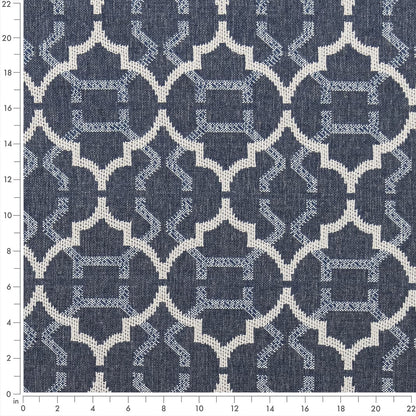 F300-178 Abstract & Geometric nan Blue Performance Colors