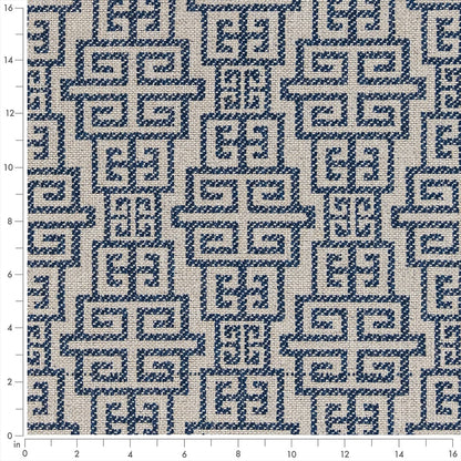 F300-180 Abstract & Geometric,Greek Key nan Blue Performance Colors