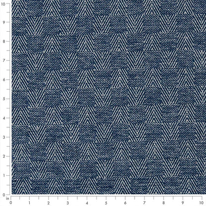F300-183 Abstract & Geometric,Small Scale nan Blue Performance Colors