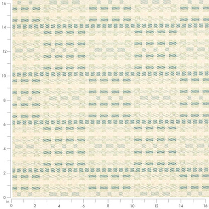 F300-214 Abstract & Geometric nan Aqua & Teal Performance Colors