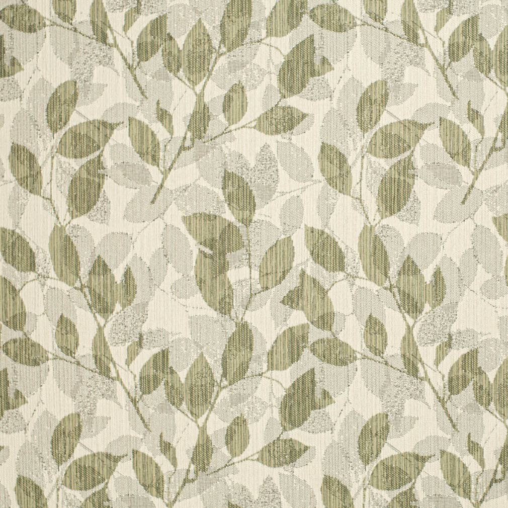 F300-228 Abstract & Geometric,Leaves Green Charlotte Fabrics Woven Patterns