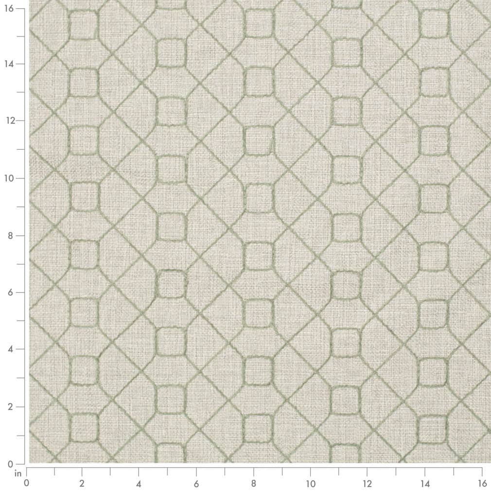 F300-229 Abstract & Geometric nan Green Performance Colors
