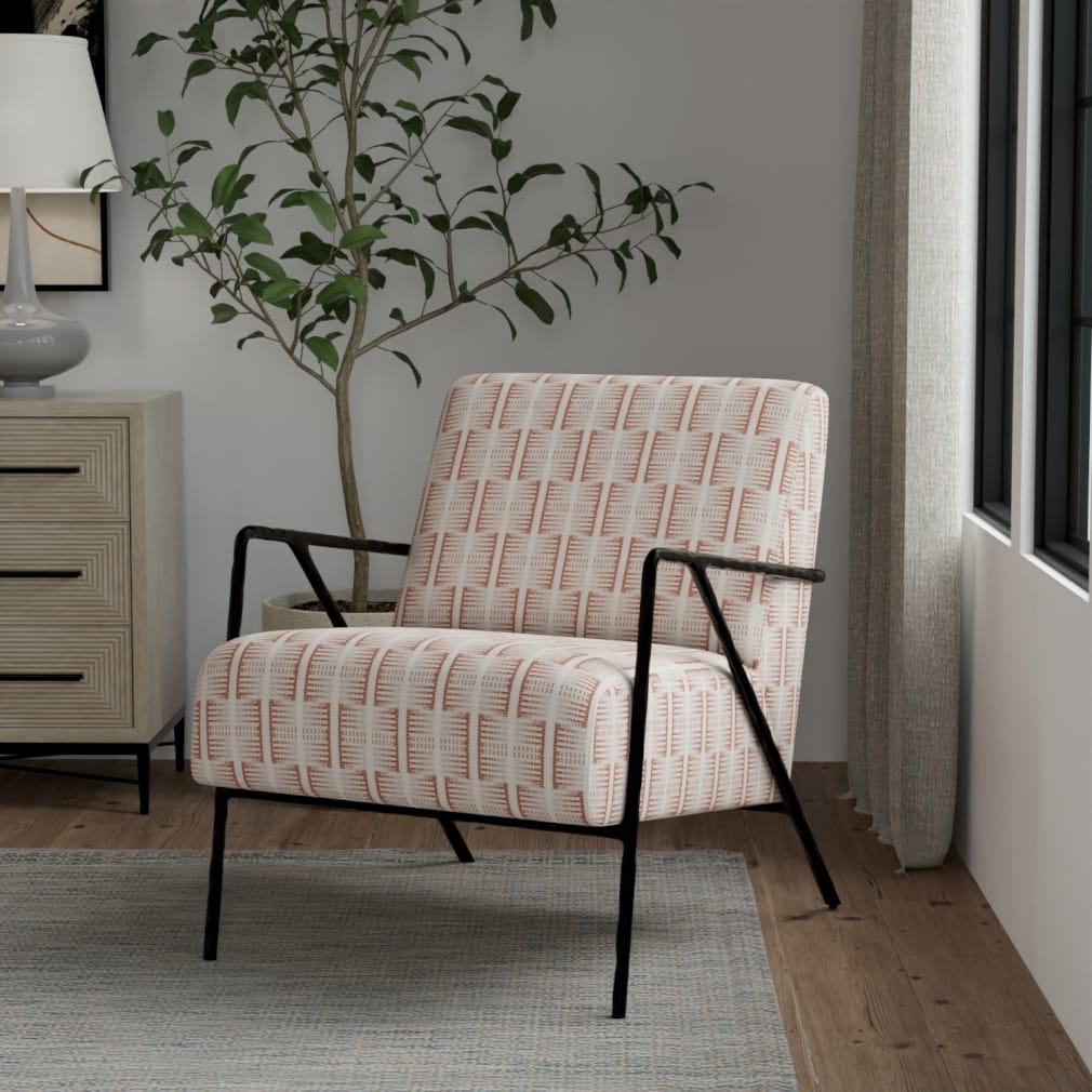 F300-245 Abstract & Geometric,Global nan Orange & Rust Performance Colors