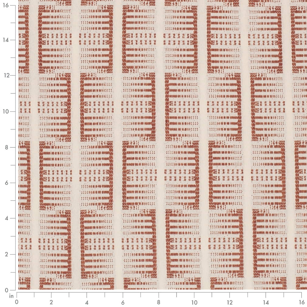 F300-245 Abstract & Geometric,Global nan Orange & Rust Performance Colors